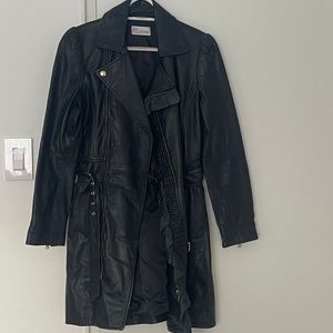 RED Valentino Leather Coat